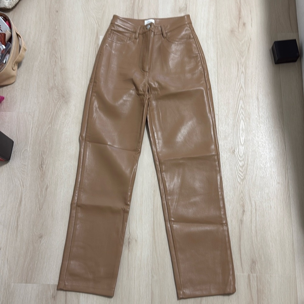 Vegan leather pants aritzia